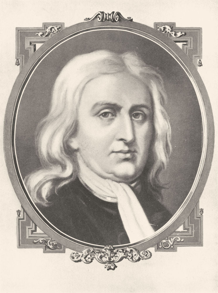 SCIENCE. Sir Isaac Newton 1907 old antique vintage print picture